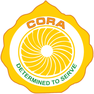 this logo represent CORA charity cora